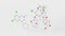 tenapanor molecule 3d, molecular structure, ball and stick model, structural chemical formula inhibitor of the sodium-proton