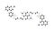 tenapanor molecule, structural chemical formula, ball-and-stick model, isolated image inhibitor of the sodium-proton exchanger