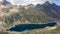 Tende - Panoramic view of glacier lake Lac du Basto in the Mercantour National Park in the Valley of Wonders