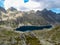 Tende - Panoramic view of glacier lake Lac du Basto in the Mercantour National Park in the Valley of Wonders