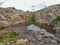 Tende - Panoramic view of small glacier pond in the Mercantour National Park in the Valley of Marvels near Tende
