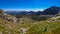 Tende - Panoramic view Valley of Marble (VallŽe des merveilles) in the Mercantour National Park near Tende