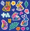 Tender bunnies stickers set