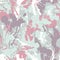 Tender camouflage pattern with paint strokes and splashes elements for textile. Pastel color grunge camo wallpaper.