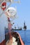 Tender Drilling Oil Rig (Barge Oil Rig) on The Production Platform View from Crew Boat