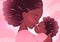 Tender Embrace of a Black Mother Holding Her Baby on a Pink Pastel Background. Generative AI