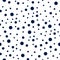 Tender hygge polka dot in random order seamless pattern vector illustration