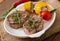 Tender and juicy veal steak