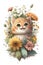 Tender Kitties with Flowers: A Whirlwind of Emotions in Every Soft Fluffball