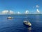 A tender ready to pick up passengers off the Holland America Line cruise ship Zuiderdam to take them to the beach at Half Moon Cay