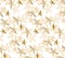 Tender rosy beige floral seamless pattern