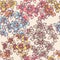 Tender small flowers seamless pattern