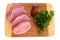 Tenderloin meat on cutting board