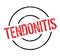 Tendonitis rubber stamp