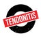 Tendonitis rubber stamp