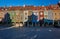 Tenement houses with arcades