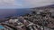 Tenerife, Canary islands, Spain - 2021.06.17. Aerial view on Las Americas beaches