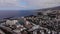 Tenerife, Canary islands, Spain-2021.06.17. Las Americas beach. Aerial view