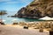 Tenerife, Canary islands, Spain - aerial view of a small Abama b