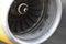 TENERIFE, DEC 04: Detail of a turbofan engine of a Boeing 757, Dec 04.2018, Tenerife Canary Is. Spain