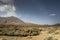 Tenerife island, Mediterranean desert landscape with mountains.