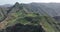 Tenerife mountain aerial. dramatic cliff, rocky and green forrest mountains landscape. Panoramo drone view. Touristic