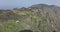 Tenerife mountain aerial. dramatic cliff, rocky and green forrest mountains landscape. Panoramo drone view. Touristic