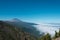 Tenerife mountain landscape with view on Pico del Teide summit a