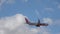 Tenerife, Spain 22.September 2023: Close-up of a landing passenger aircraft of the ailinr Jet2