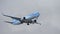 Tenerife, Spain 22.September 2023: Close-up of a landing passenger aircraft of the TUI airline