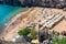 TENERIFE, SPAIN - SEPTEMBER 2, 2016: Playa de Abama with tourist