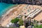 TENERIFE, SPAIN - SEPTEMBER 2, 2016: Playa de Abama with tourist