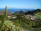 Tenerife, the valley of the Anaga Mountains, down the town of La Laguna
