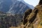 Tengboche village monastery and Kangtega mountain.