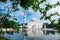 Tengku Tengah Zaharah Mosque, most iconic floating mosque located at Terengganu Malaysia.