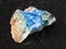 tennantite, Tyrolite, Azurite on raw quartz