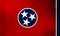 Tennessee state flag background grunge texture.