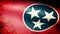 Tennessee State Flag Waving, grunge look
