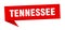 Tennessee sticker. Tennessee signpost pointer sign.