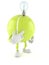 Tennis ball character thinking