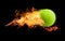Tennis Ball on Fire