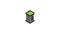 Tennis ball machine icon animation