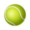 Tennis ball - modern vector realistic isolated object