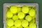 Tennis balls in Basket