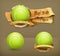 Tennis-balls, vector icons