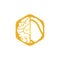 Tennis brain vector logo design.
