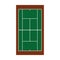 Tennis camp net isolated icon