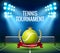 Tennis Championship game tournament background. Tennis competition flyer poster league design