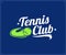 Tennis club sport logo
