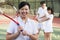 Tennis coach, portrait